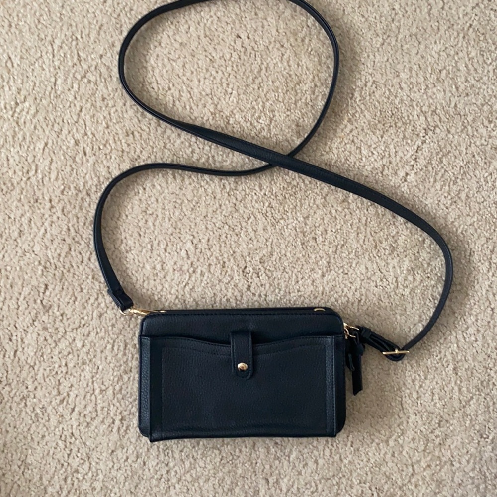 Small elegant black crossbody